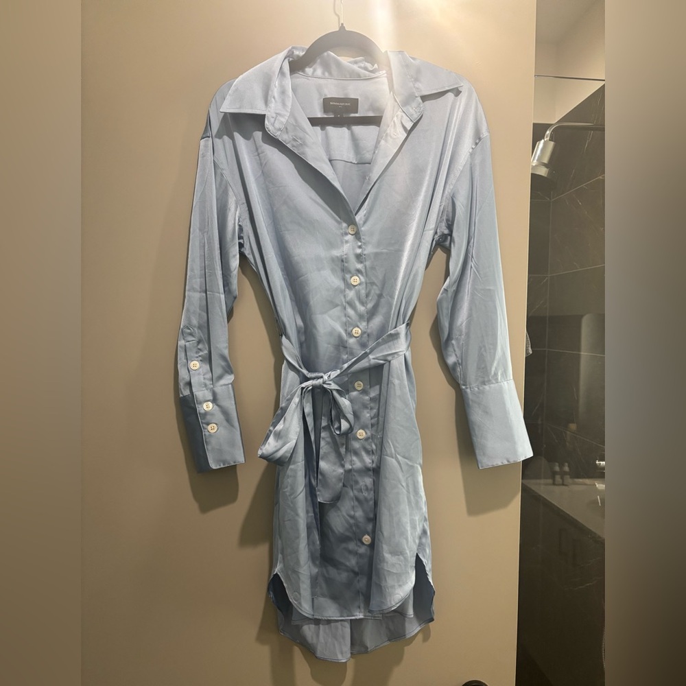 Banana Republic Sky Blue Shirt Dress